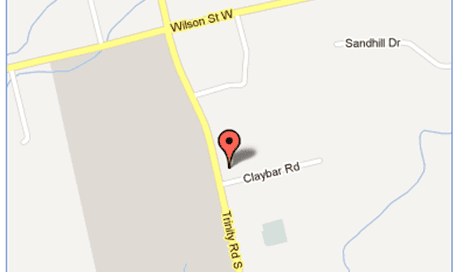 map for 1643 Claybar Road